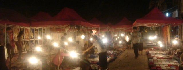 Luangprabang Night Market is one of Laos-Luang Prabang Place I visited.