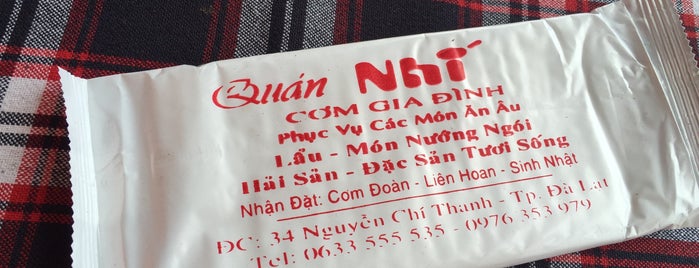 Quán Nhí (Nhí Restaurant) is one of Da Lat City Place I visited.