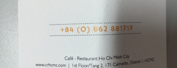 Cafe & Restaurant HCMC is one of Sai Gon Restaurant I visited.