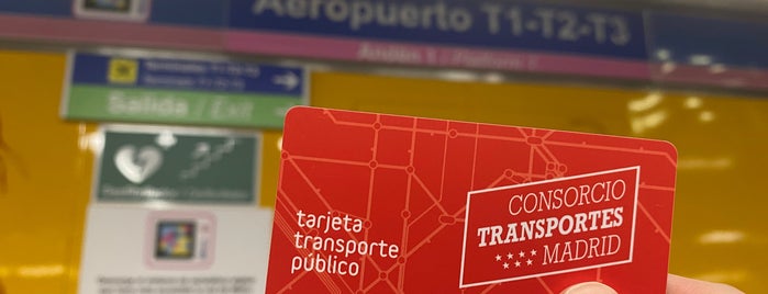 Metro Aeropuerto T1-T2-T3 is one of Transporte Madrid.