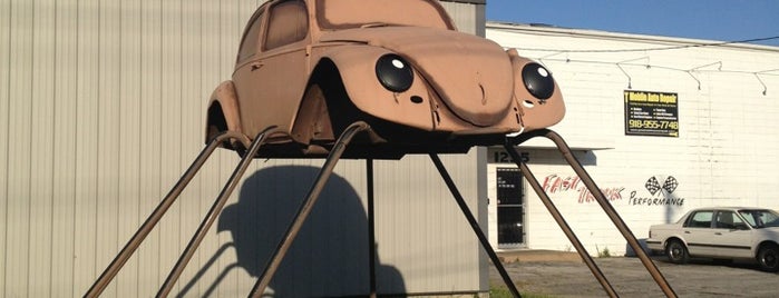 Volkswagen Beetle on Insect Legs is one of Roadside Attractions.