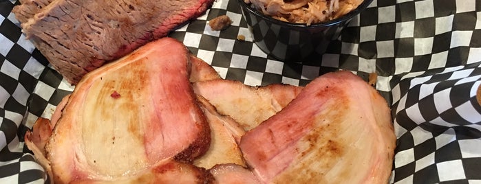 Checkered Pig BBQ is one of Places To Try.