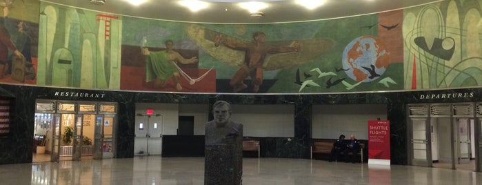 Marine Air Terminal is one of NYC murals.