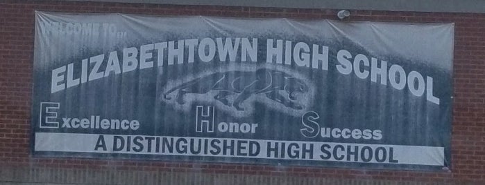Elizabethtown High School is one of Tempat yang Disukai Danny.