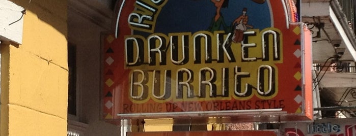 Rico's Drunken Burrito is one of Tempat yang Disukai Steph.