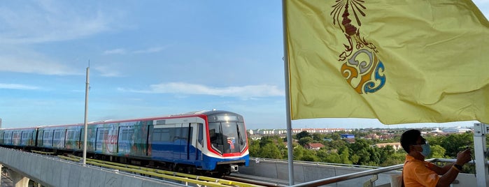 BTS Khu Khot (N24) is one of BTS - Light Green Line (Sukhumvit Line).