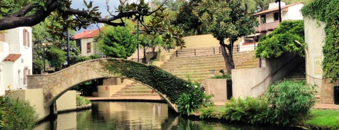 The San Antonio River Walk is one of San Antonio, TEXAS.