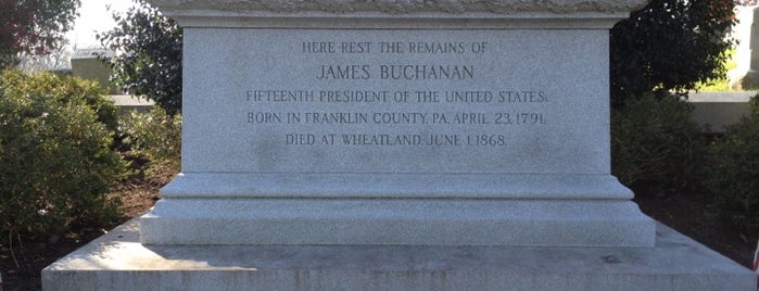President James Buchanan Grave, Woodward Hill Cemetery is one of Presidential Burials.