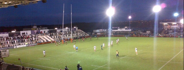 Kingston Park Stadium is one of Lugares favoritos de Andrew.