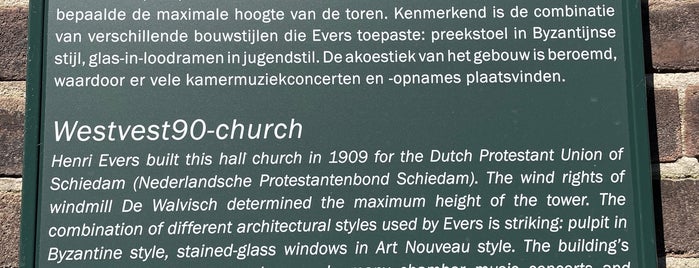 Westvest90-kerk is one of Schiedam 🟡⚫️.