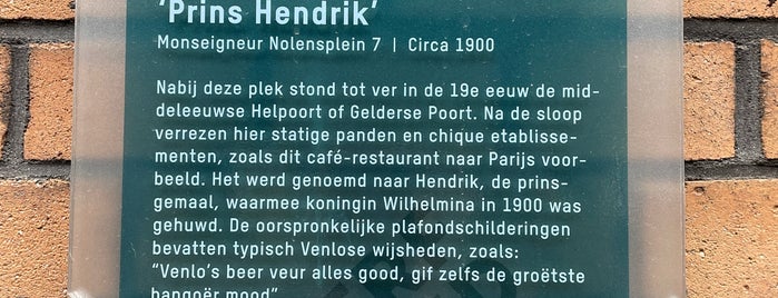 Eetcafe Prins Hendrik is one of Arcen & Venlo.