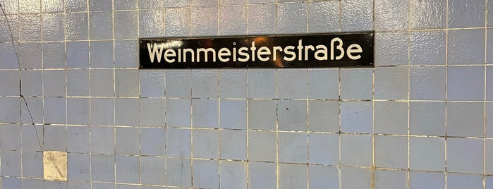 H U Weinmeisterstraße / Gipsstraße is one of Berlin tram line 12.