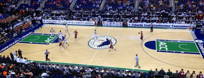 Greensboro Coliseum Complex is one of Division I Basketball Arenas in North Carolina.