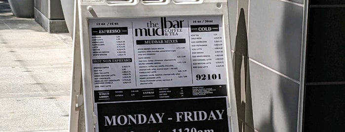 the mudbar is one of SD's Coffee Houses.