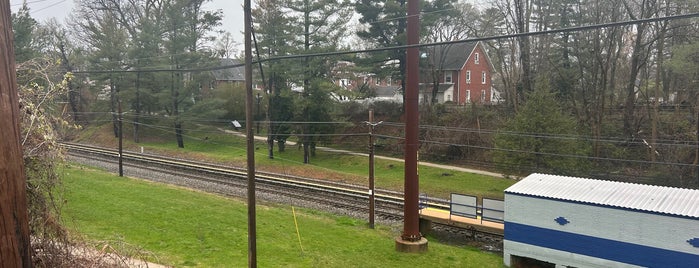 SEPTA NHSL Garrett Hill Station is one of SEPTA Norristown High Speed Line.