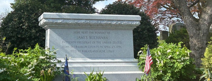 President James Buchanan Grave, Woodward Hill Cemetery is one of Presidential.