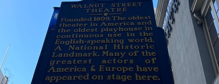 Walnut Street Theatre is one of Philly.