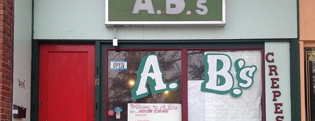 A.B.'s Coffee and Crepes is one of Lawrence Food Favs!.