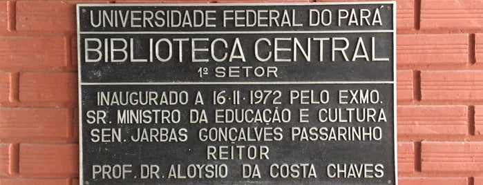 Biblioteca Central da UFPA is one of Locais mais freqüentes.
