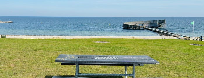 Amager Beach is one of Cph with mom and sis.