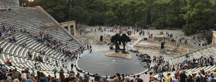 Epidaurus Theatre is one of Tempat yang Disukai mariza.