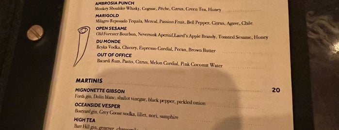 The Tusk Bar is one of Cocktails.
