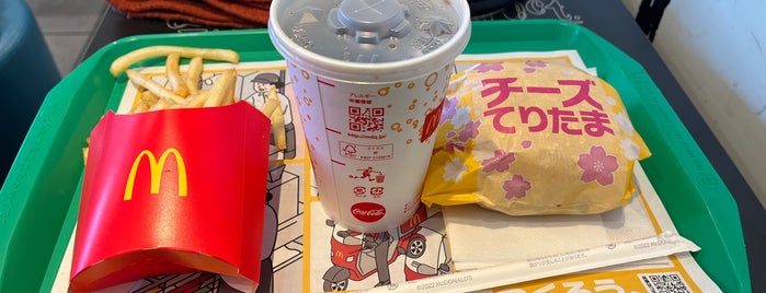 McDonald's is one of 充電スポット.
