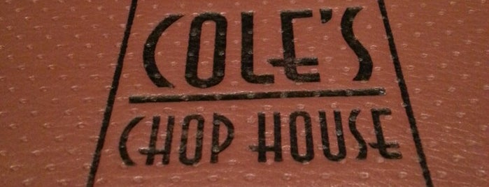 Cole's Chop House is one of Napa Valley.