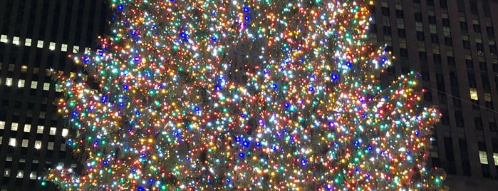 Rockefeller Center Christmas Tree is one of Lugares favoritos de Marie.