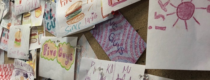 Five Guys is one of Pearland places to eat.