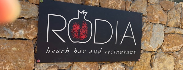 Rodia Beach Bar is one of place to go.