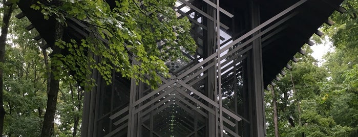 Thorncrown Chapel is one of Fayetteville-Springdale AR.
