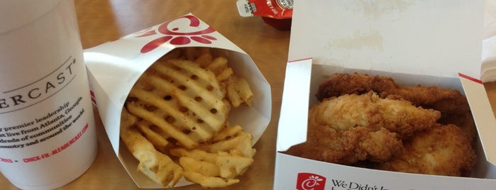 Chick-fil-A is one of Justin’s Liked Places.