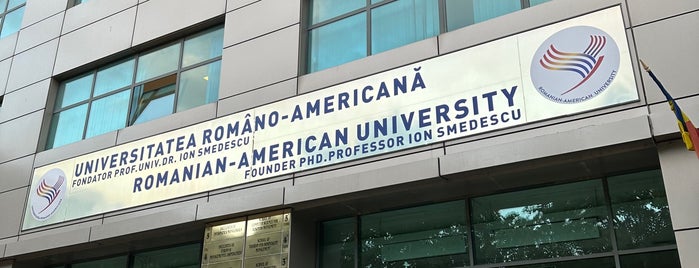 Universitatea Româno-Americană is one of Test.