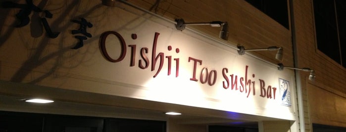 Oishii Too Sushi Bar is one of Lieux sauvegardés par Kendra.