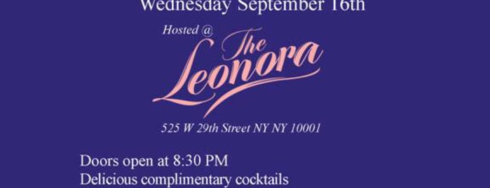 The Leonora is one of NYC - Lounges.