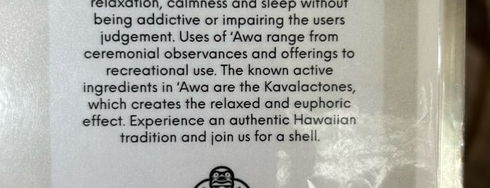 Kanaka Kava is one of DDD.