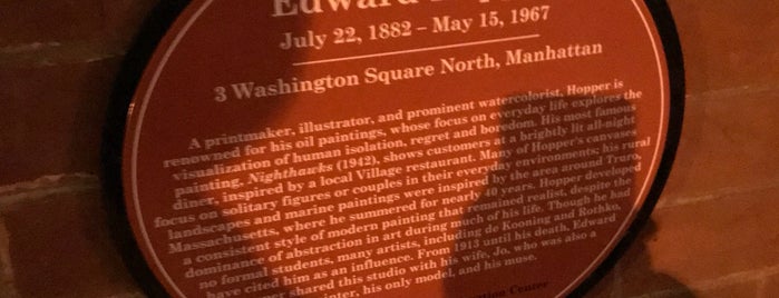 Former Location of Edward Hopper's Studio (1913−1967) is one of NYC 3.