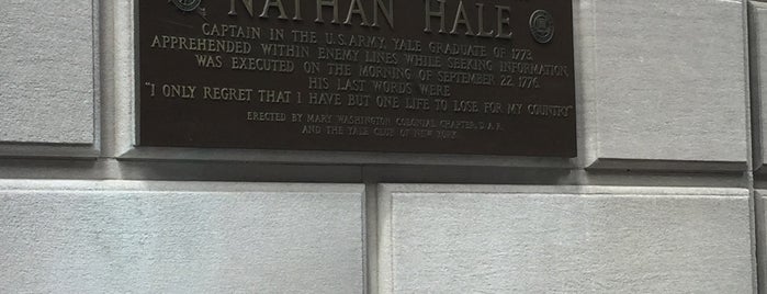 Nathan Hale Plaque is one of HBC.