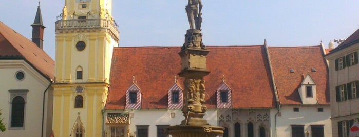 Hauptplatz is one of Bratislava, Slovakia.