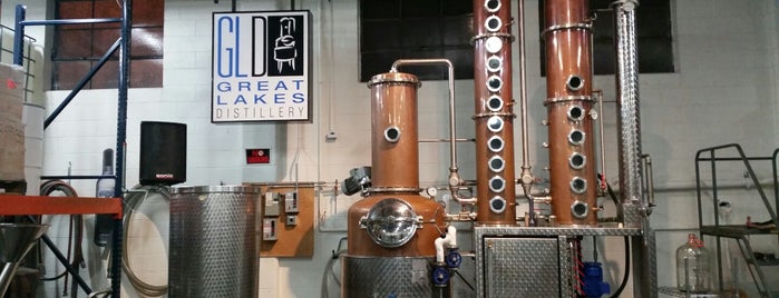Great Lakes Distillery is one of Bikabout Milwaukee.