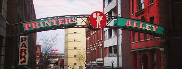 Printer's Alley is one of February roadtrip bucket list.