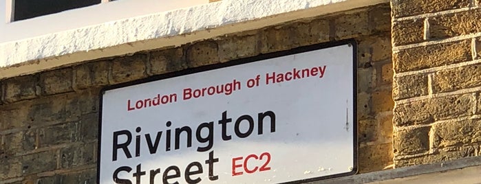 Rivington Street is one of London.