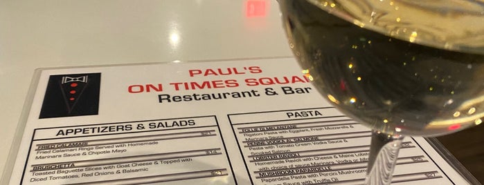 Paul's On Times Square is one of The 7 Best Places for White Wine Sauce in the Theater District, New York.