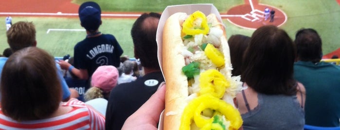 Tropicana Field is one of The 15 Best Places for Hot Dogs in Saint Petersburg.
