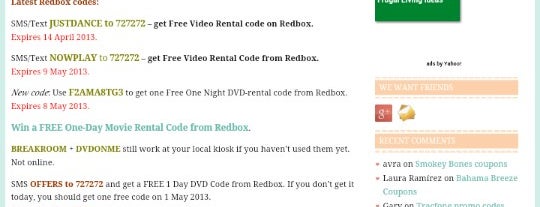Redbox is one of Nice info.