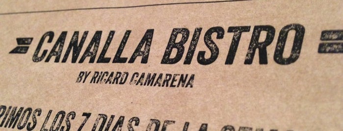 Canalla Bistro is one of Valencia.