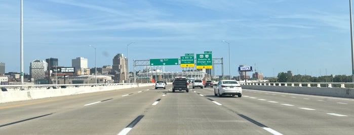 The George V. Voinovich Bridges is one of CLE.