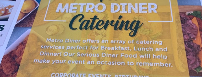 Metro Diner is one of Locais curtidos por Jeff.