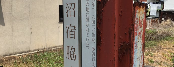 勝沼宿脇本陣跡 is one of 甲州街道・青梅街道.